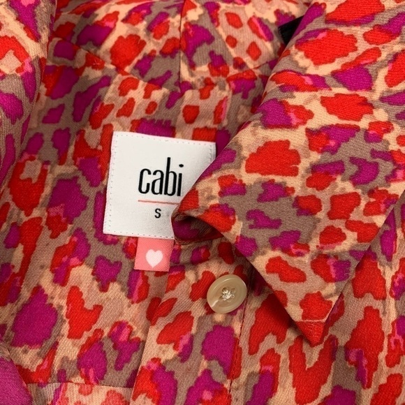 CAbi #3270 Heartbreaker Blouse Red Size S - Picture 4 of 8